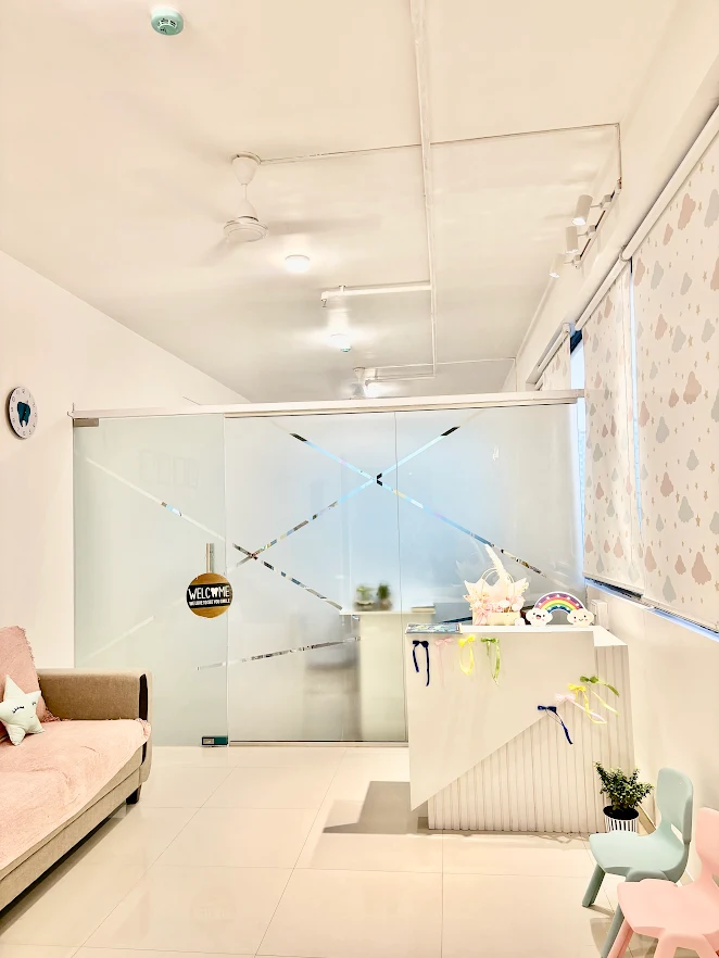 Bright and welcoming hall area at Tiny Bites Dental Studio